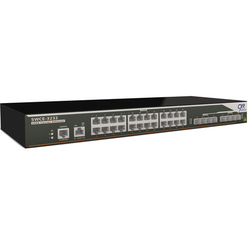 Switch de rede gerenciável - SWCE-3232 - CXR Networks - 32 portas / 10/100BaseT(X) / 4 portas de fibra óptica