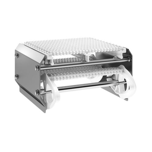 Transportador de esteira modular - WLX series - FlexLink - com dobradiças / horizontal / de transporte