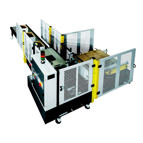 Formadora de caixas automática - IMANPACK Packaging & Eco Solutions S.p.a. - fita adesiva / fechamento das abas inferiores / com inserção de sacos
