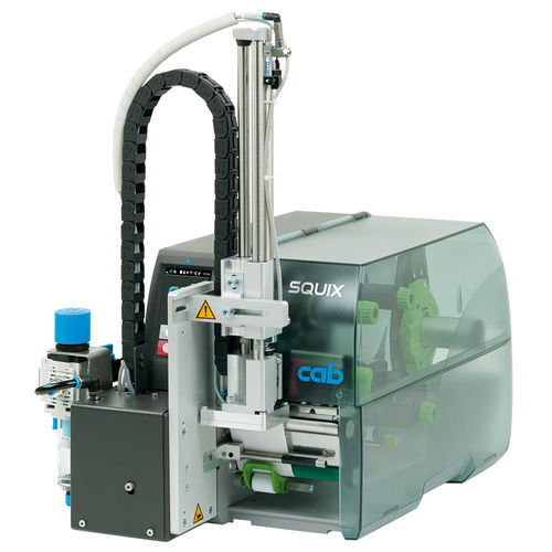 Aplicadora de etiquetas automática - SQUIX SQ - cab Produkttechnik GmbH & Co KG - semiautomática / para embalagens / para aplicação na parte superior