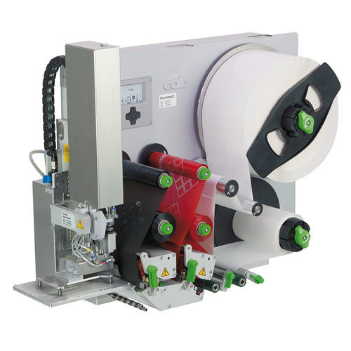 Impressora-aplicadora de etiquetas de etiquetas - Hermes C  series - cab Produkttechnik GmbH & Co KG - de canto