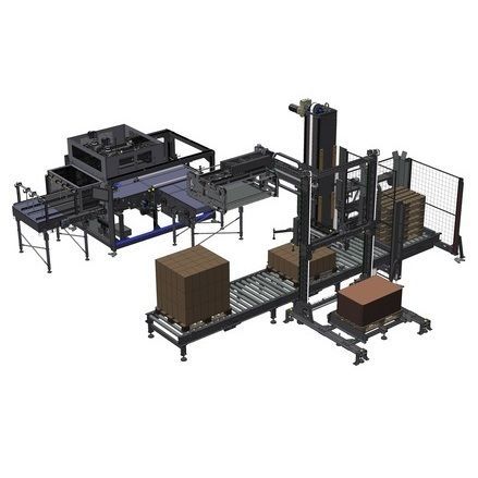 Sistema de paletização camada por camada - APS 3085 - SMI Group - coluna / automático / cartesiano