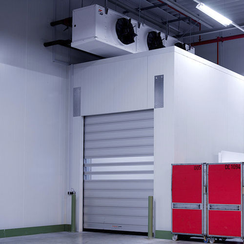 Porta de enrolar - EFA-SST®-ISO-60 - EFAFLEX Tor- und Sicherheitssysteme GmbH & Co. KG - industrial / para câmara frigorífica / rápida