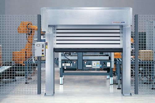 Porta de enrolar - EFA-SST®-MS - EFAFLEX Tor- und Sicherheitssysteme GmbH & Co. KG - de alumínio / para ambiente interno