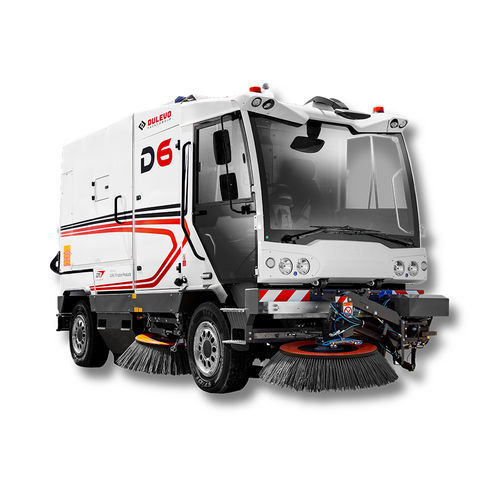 Varredeira urbana - Dulevo D6 - DULEVO INTERNATIONAL - para operador a bordo / a diesel / de folhas