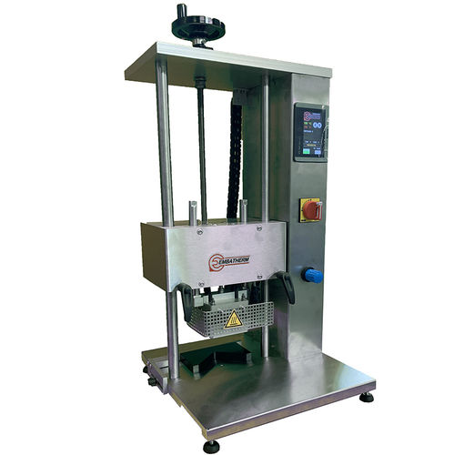 Seladora térmica pneumática - TME 140 - EMBATHERM OPERCULES - manual / para opérculos pré-cortados / para a indústria alimentícia