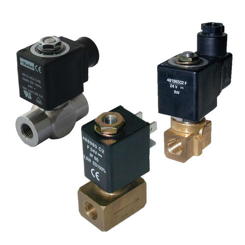 Válvula solenoide de ação direta - Parker Fluid Control Division - Europe - de 2 vias / NF / para gás