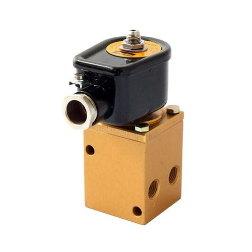 Válvula solenoide com bloqueio - Parker Fluid Control Division - Europe - de ação indireta / de 5 vias / para gás