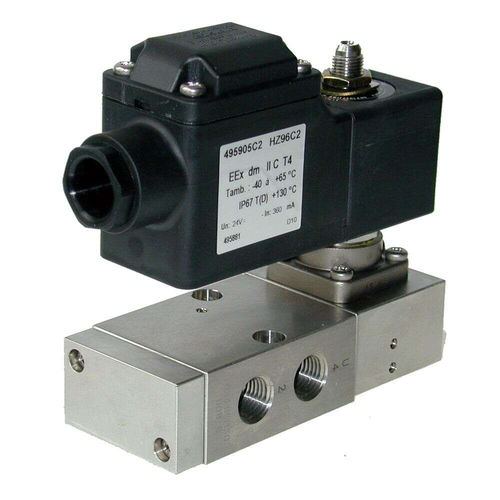 Válvula direcional pneumática spool - Parker Fluid Control Division - Europe - acionada por solenoide / de ação indireta / de 5 vias