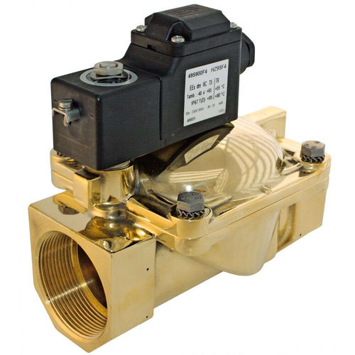 Válvula solenoide de ação indireta - Parker Fluid Control Division - Europe - de 2 vias / NO / para gás
