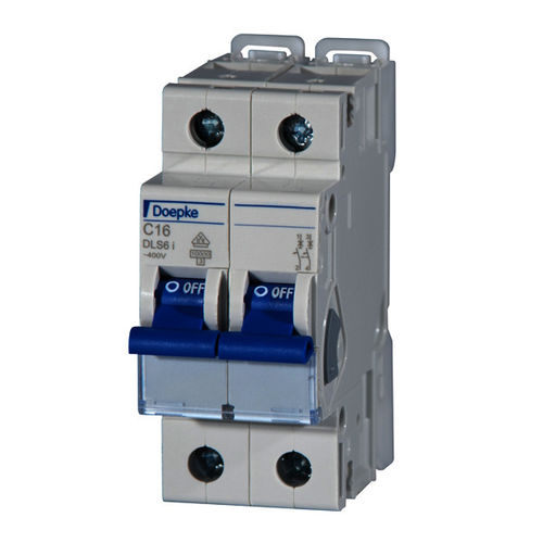 Disjuntor termomagnético - 63 A | DLS 6i C63-2 - Doepke Schaltgeräte GmbH - com proteção contra curto-circuitos / modular / miniatura