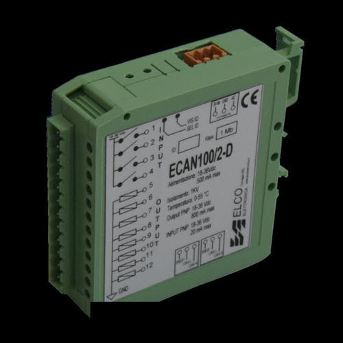 Módulo E/S analógico - ECAN 100/2 - ELCO Elettronica di A. Ligabue e C. snc - barramento CAN / de 4 E / com 8 saídas PNP