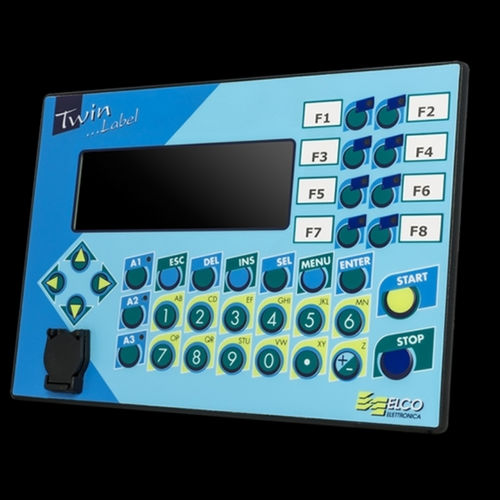 IHM com teclado - TWIN LABEL - ELCO Elettronica di A. Ligabue e C. snc - embutida / USB / RS-232