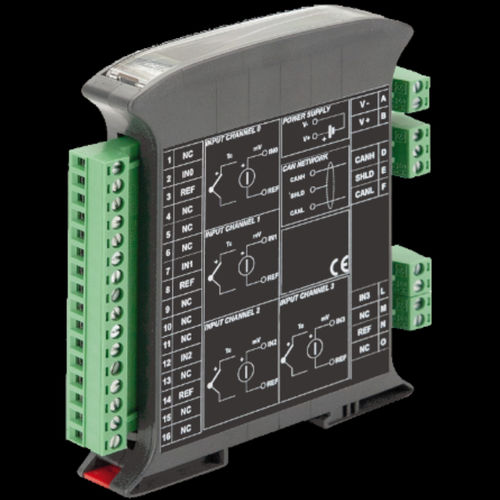 Módulo E/S analógico - ECAN 7016 - ELCO Elettronica di A. Ligabue e C. snc - barramento CAN / de 4 E / de temperatura