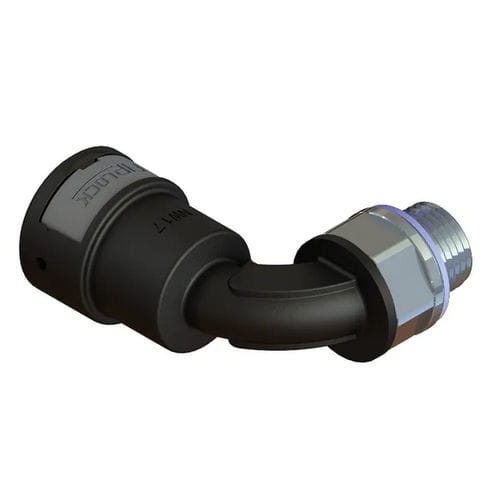 Conexão pneumática - AWPA-NPT-S - FRÄNKISCHE Industrial Pipes GmbH & Co. KG - de roscar / cotovelo de 90° / em Poliamida 6