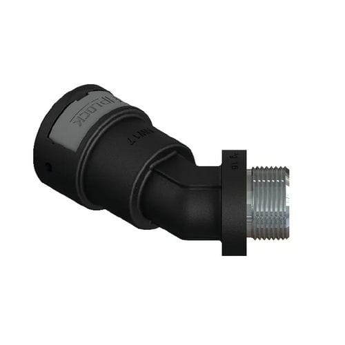 Conexão pneumática - AAPA-PGM - FRÄNKISCHE Industrial Pipes GmbH & Co. KG - com rosca / cotovelo de 45° / metálica