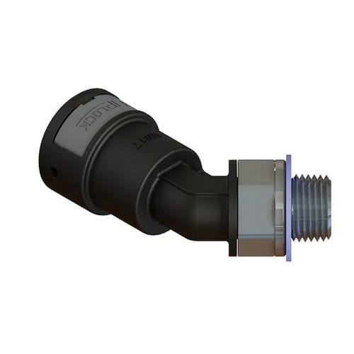 Conexão pneumática - AAPA-NPTM-S - FRÄNKISCHE Industrial Pipes GmbH & Co. KG - de roscar / cotovelo de 45° / em Poliamida 6