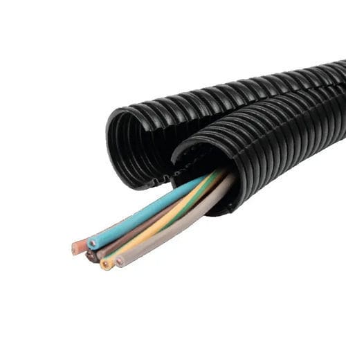 Espaguete tubo de proteção - 2ETS series - FRÄNKISCHE Industrial Pipes GmbH & Co. KG - corrugado / para cabos / em ETFE