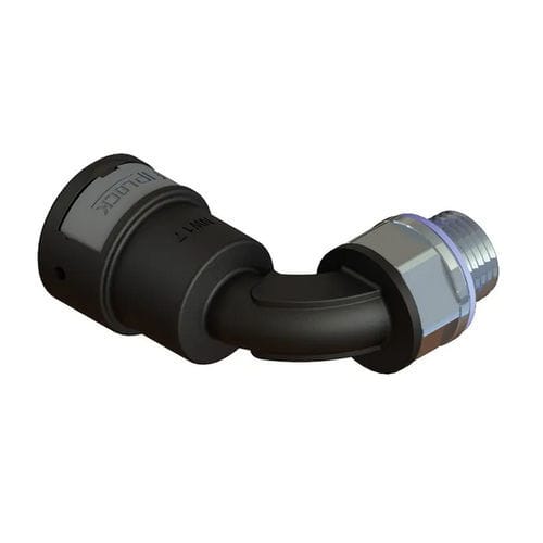 Conexão pneumática - AWPA-NPTM-S - FRÄNKISCHE Industrial Pipes GmbH & Co. KG - com rosca / cotovelo de 90° / NPT