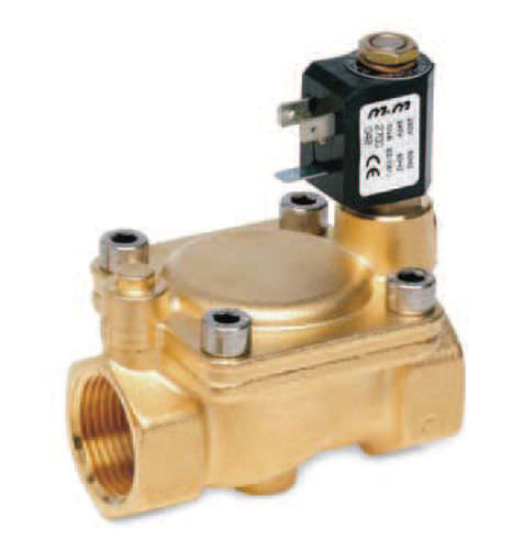 Válvula solenoide de ação indireta - B203, B222  - M & M INTERNATIONAL - de 2 vias / NF / para água