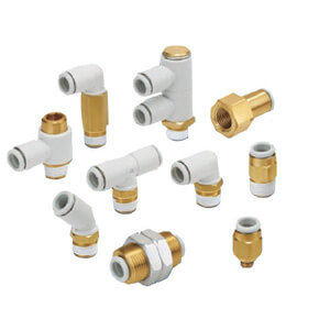 Conexão hidráulica - KQ2 series - SMC Corporation of America - pneumática / de roscar / push-in