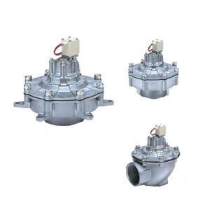 Válvula solenoide de 2 vias - VXF2 series - SMC Corporation of America - para ar / flangeada / IP65