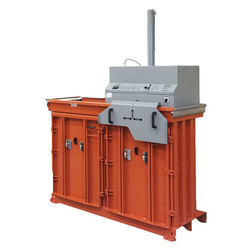 Prensa enfardadeira para papelão - MULTI 5070 - Orwak AB - para resíduos / vertical / com abertura frontal