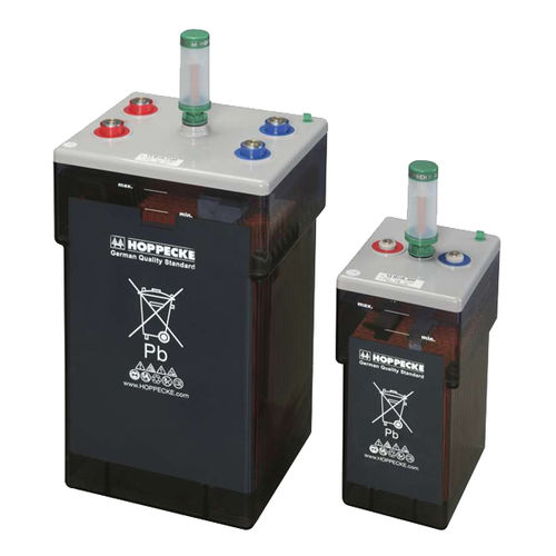 Bateria de chumbo-ácido - power V X series - HOPPECKE - monobloco / para alimentação de emergência / sem manutenção