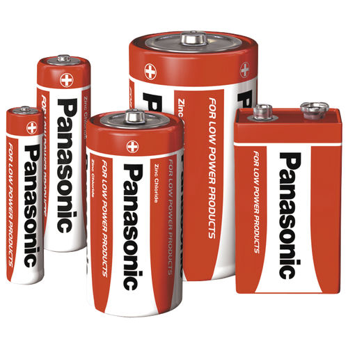 Bateria zinco-carbono - R20 - Panasonic Industry Europe GmbH - monobloco / tipo AA / tipo AAA