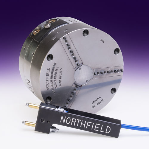 Placa de torno automática - 650 - NORTHFIELD PRECISION INSTRUMENT - com 3 castanhas / mandril automático / de acionamento pneumático