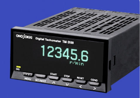 Tacômetro sem contato - TM-3100 series - Onosokki - para instalação em painel / com display LED / frequencímetro