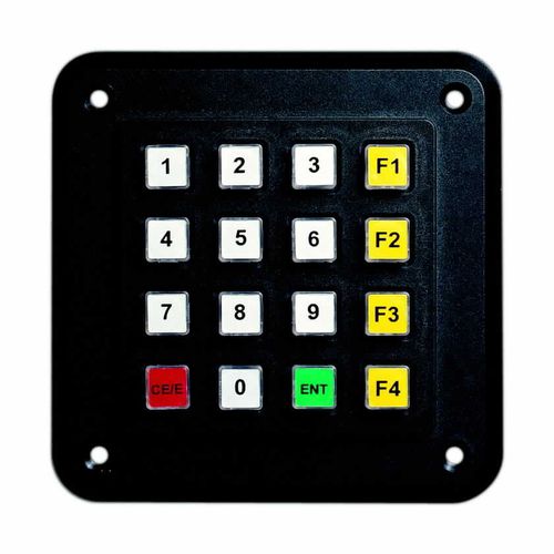 Teclado numérico 16 teclas - GS16020 - Storm Interface - embutido / em ouro / em polímero