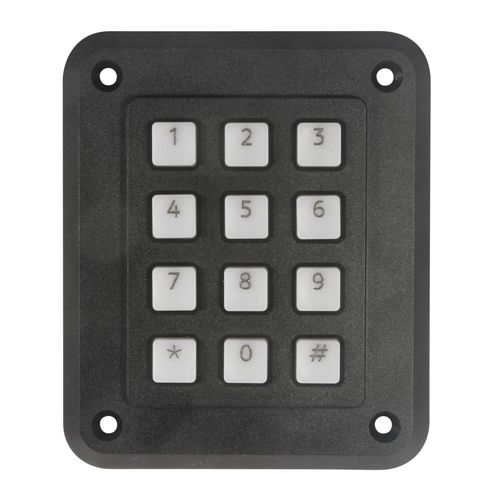 Teclado numérico 12 teclas - 2K12T10 - Storm Interface - embutido / em aço / em polímero