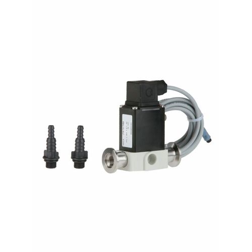 Válvula solenoide de ação direta - VV 6 - VACUUBRAND - de 2 vias / para água / flangeada