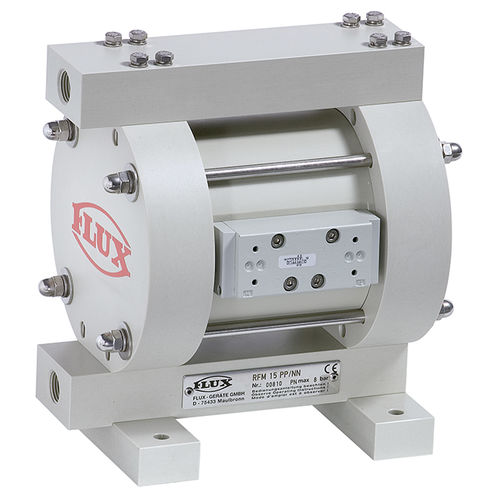 Bomba de duplo diafragma - RFM series - FLUX-GERÄTE GMBH - para produtos químicos / pneumática / autoescorvante