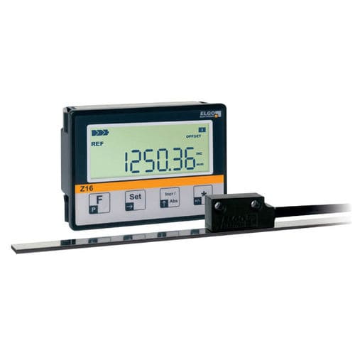 Indicador de posição - IZ16E - ELGO Electronic - com display LCD / para montagem em painel / com bateria