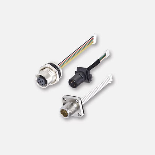 Conector de alimentação elétrica - PHG - circular / flangeado / com bloqueio