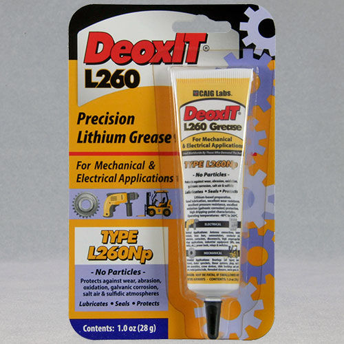Graxa de lubrificação - DeoxIT ® L260Np, #L260-N1 - CAIG - de proteção / de lítio / para equipamento elétrico