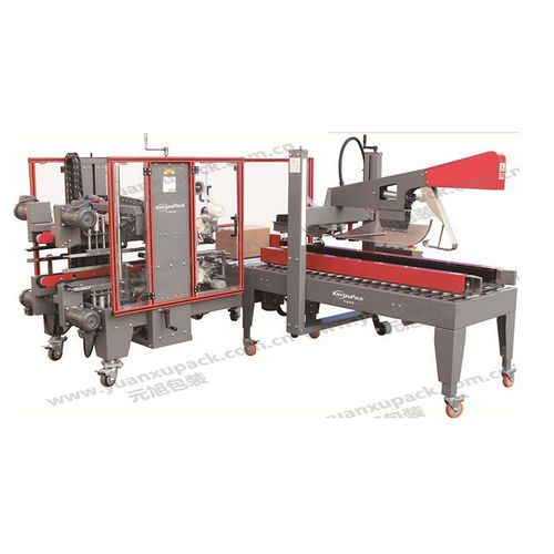 Formadora-fechadora de caixas automática - Yuanxu Packing(shanghai) Machinery Co., LTD - fita adesiva