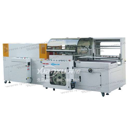 Enfardadeira totalmente automática - YK-L5545D + YK-LS5030W - Yuanxu Packing(shanghai) Machinery Co., LTD - para produtos cosméticos / de cartões / para eletrônica