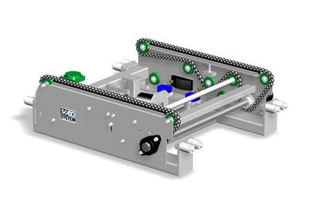 Transportador de corrente - Soco System - horizontal / de transferência / de paletes