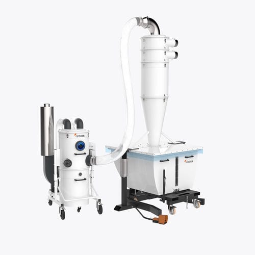 Aspirador industrial - IV4  - iVision Vacuum - de cavacos / trifásico / pneumático