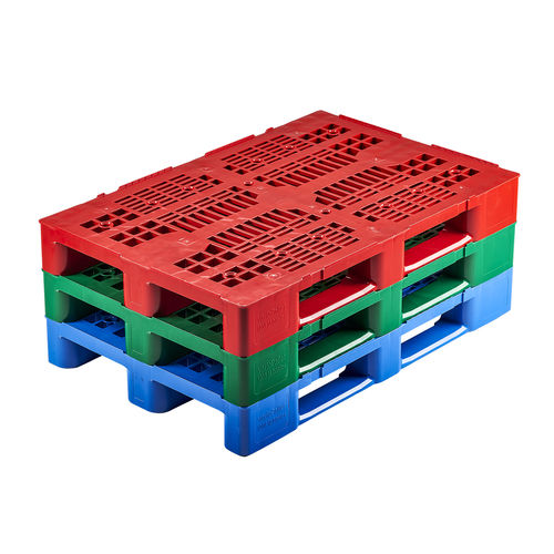 Palete em plástico reciclado - varioPallet - bekuplast GmbH - Euro / para cargas médias / para cargas elevadas