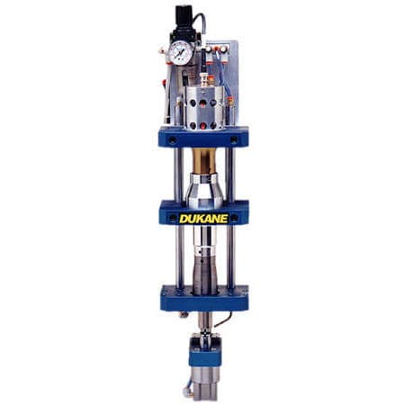 Rebobinadeira-cortadeira longitudinal compacta - UFF series - Dukane Intelligent Assembly Solutions - para filme plástico / para tecidos