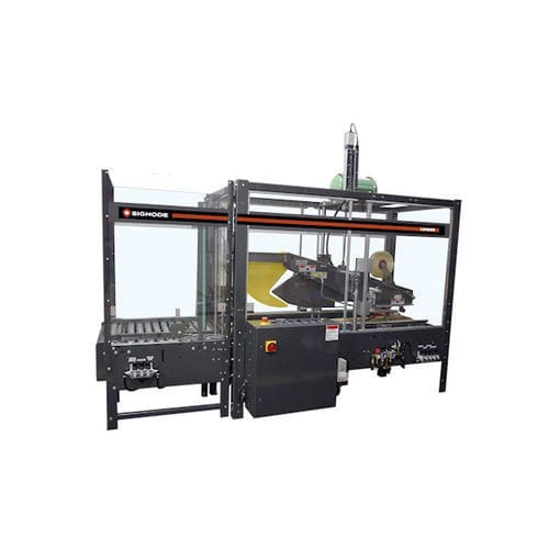 Máquina fechadora de caixas de quatro abas - LD-16AR - SIGNODE - fita adesiva / totalmente automática