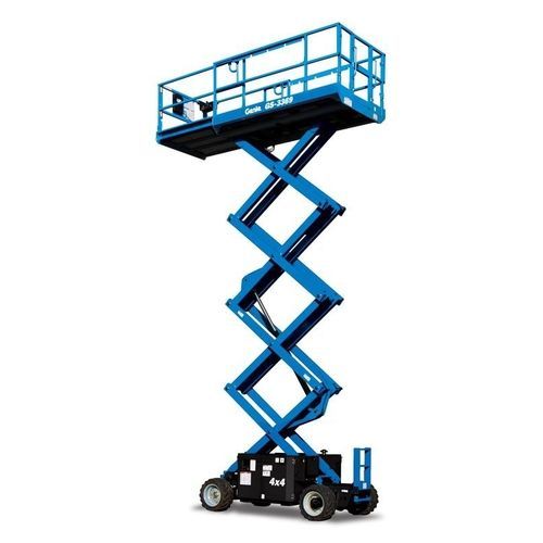 Plataforma elevatória tipo tesoura móvel - GS™-3369 RT - Genie - elétrica / para ambiente externo / para terrenos acidentados