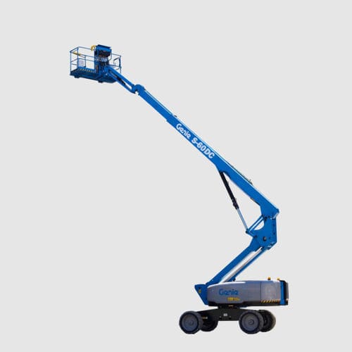 Plataforma telescópica com rodas - S®-60 DC - Genie - elétrica / hidráulica / a diesel