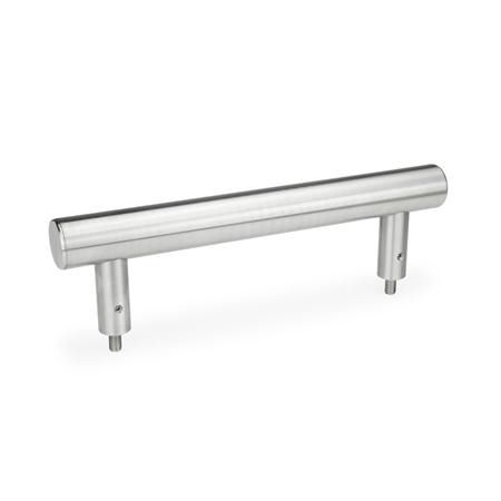 Puxador tipo alça - GN 666.7 - Otto Ganter GmbH & Co. KG - tubular / para porta / em aço inoxidável