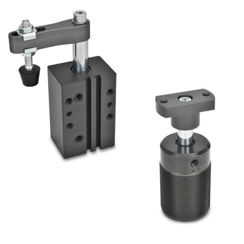 Dispositivo de aperto pivotante - GN 875 / GN 876 - Otto Ganter GmbH & Co. KG - pneumático / para peças a usinar