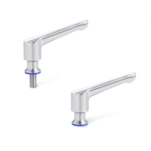 Alavanca de aperto em aço inoxidável - GN 305 Hygienic Design - Otto Ganter GmbH & Co. KG - ajustável / com inserção roscada / com rosca interna